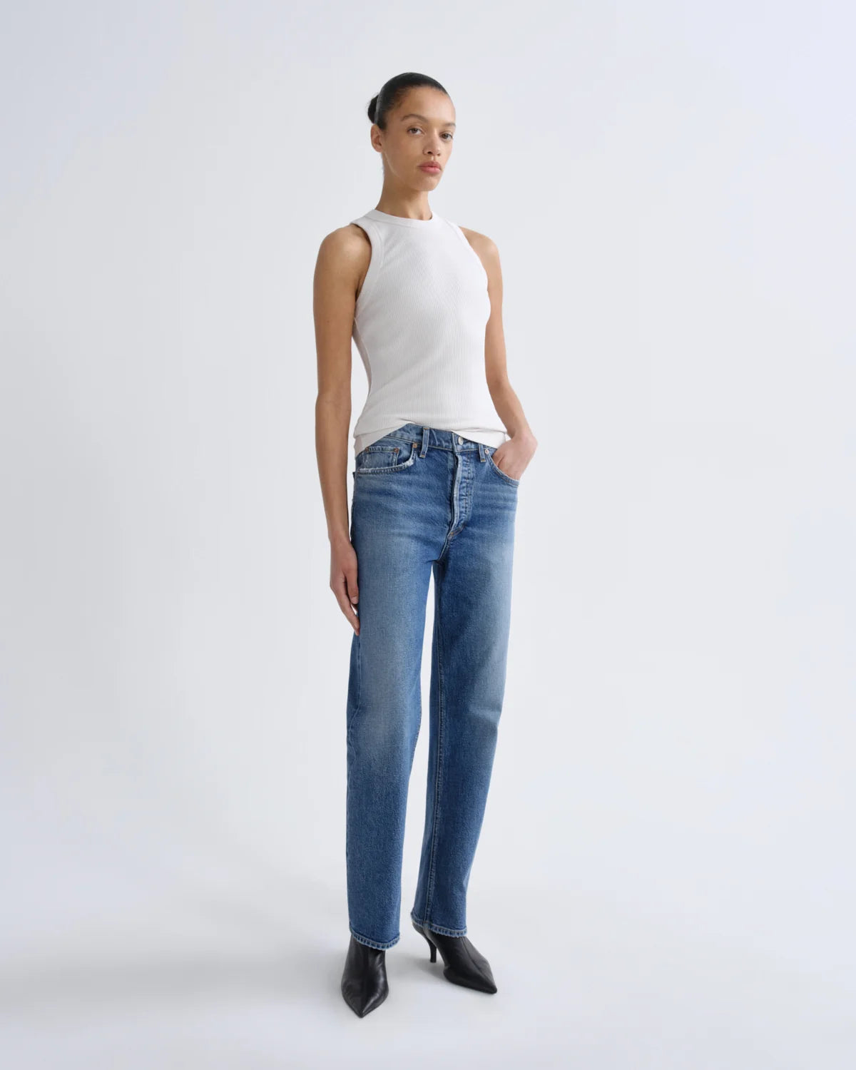 AGOLDE LANA JEAN (COMFORT STRETCH) in Waive
