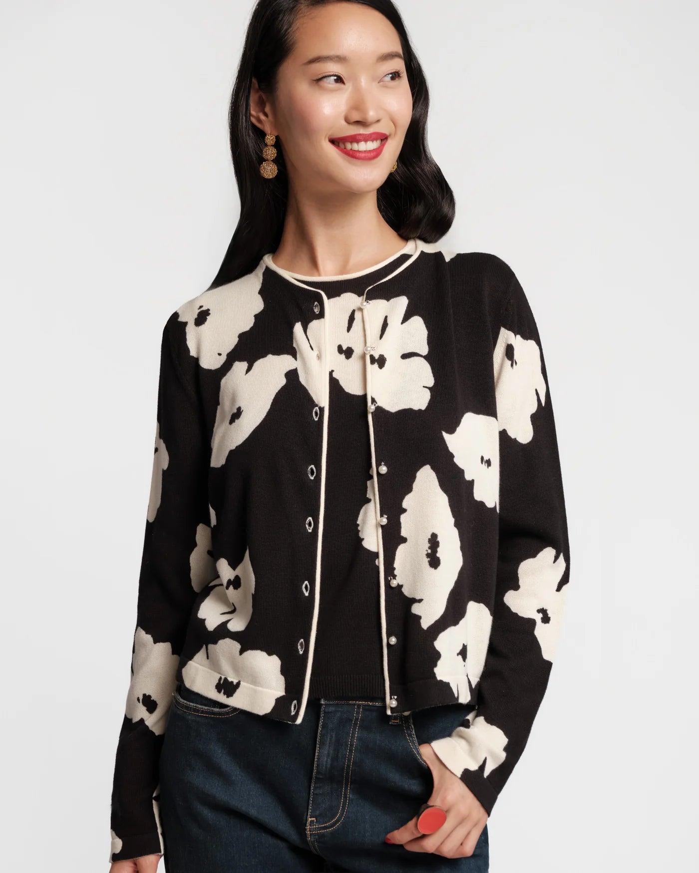 Darling Floating Floral Cardigan