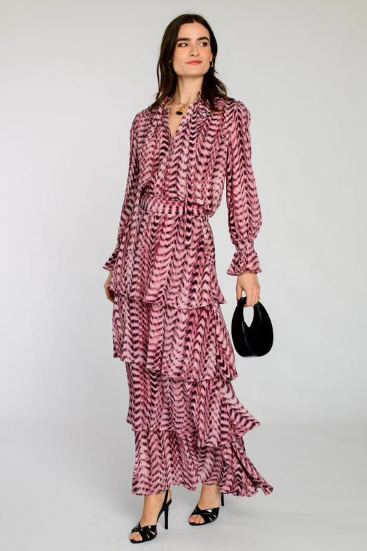 Farrow Top in Abstract Zig Zag