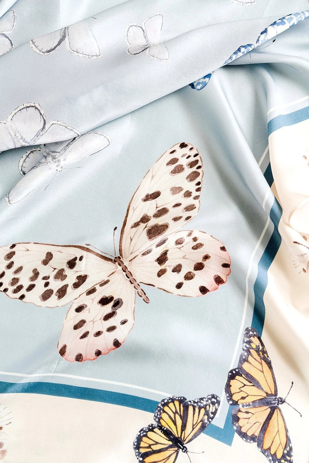 Butterfly silk scarf