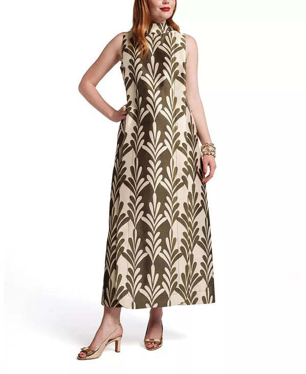 frances valentine carlyle maxi dress Frances Valentine Carlyle Geometric-Print Maxi Dress