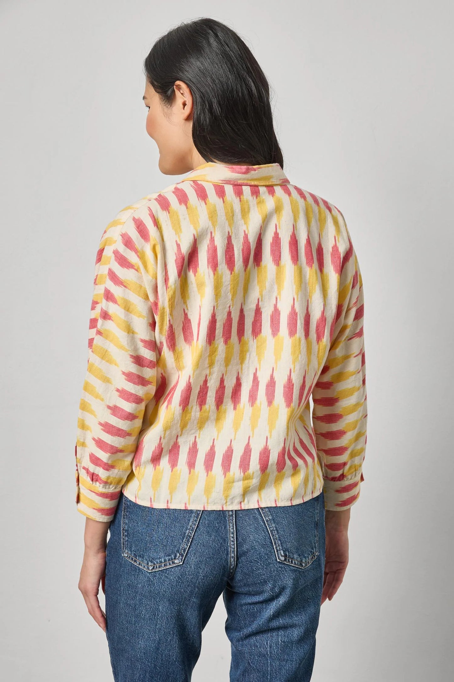 Ikat Dolman Button Down