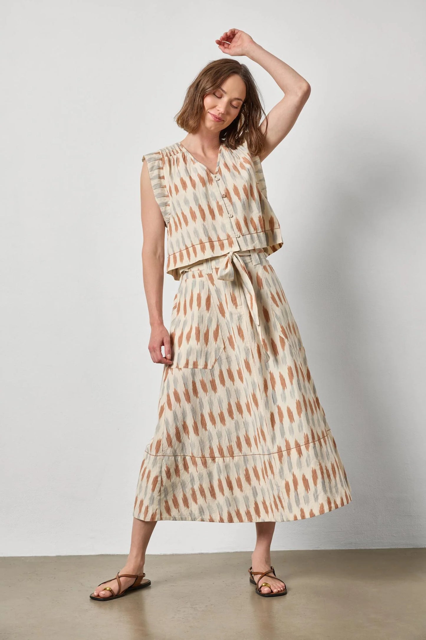 Ikat Long Skirt