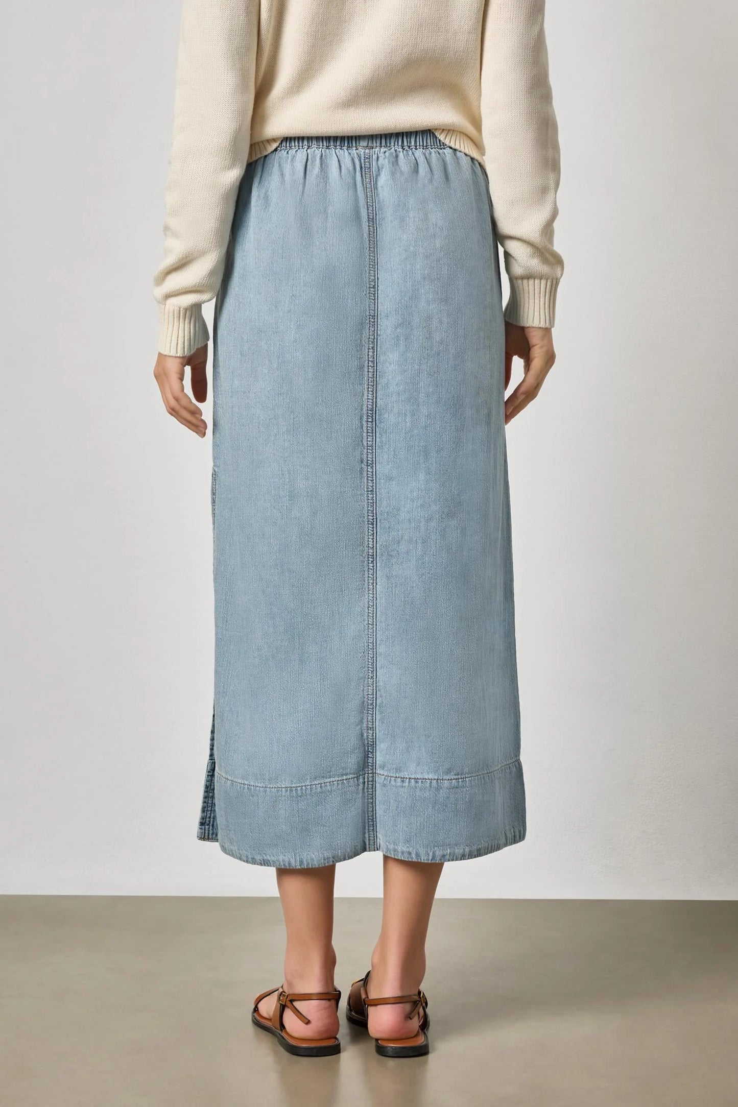 Denim Drawcord Skirt