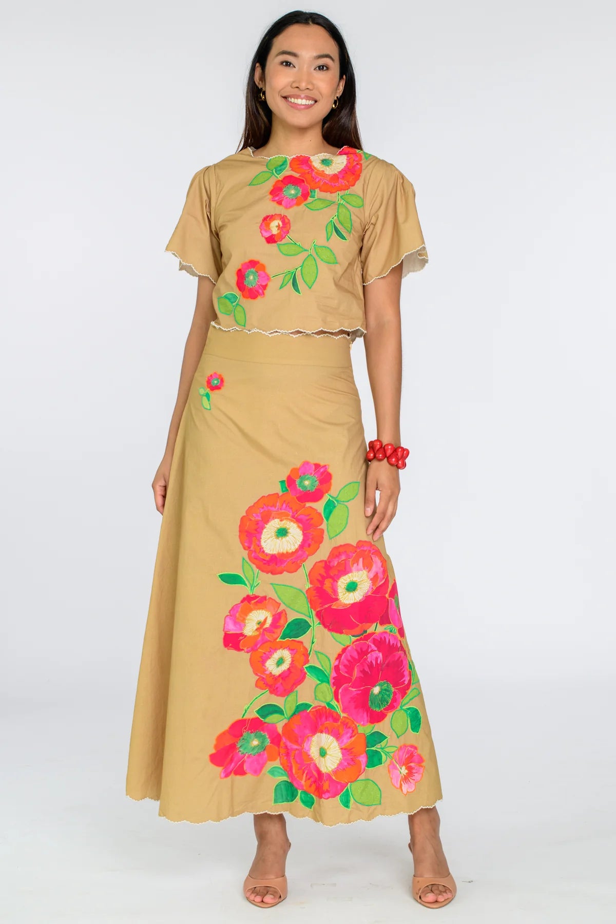 ELIZABETH JAMES Paloma Top Patch Ice Coffee