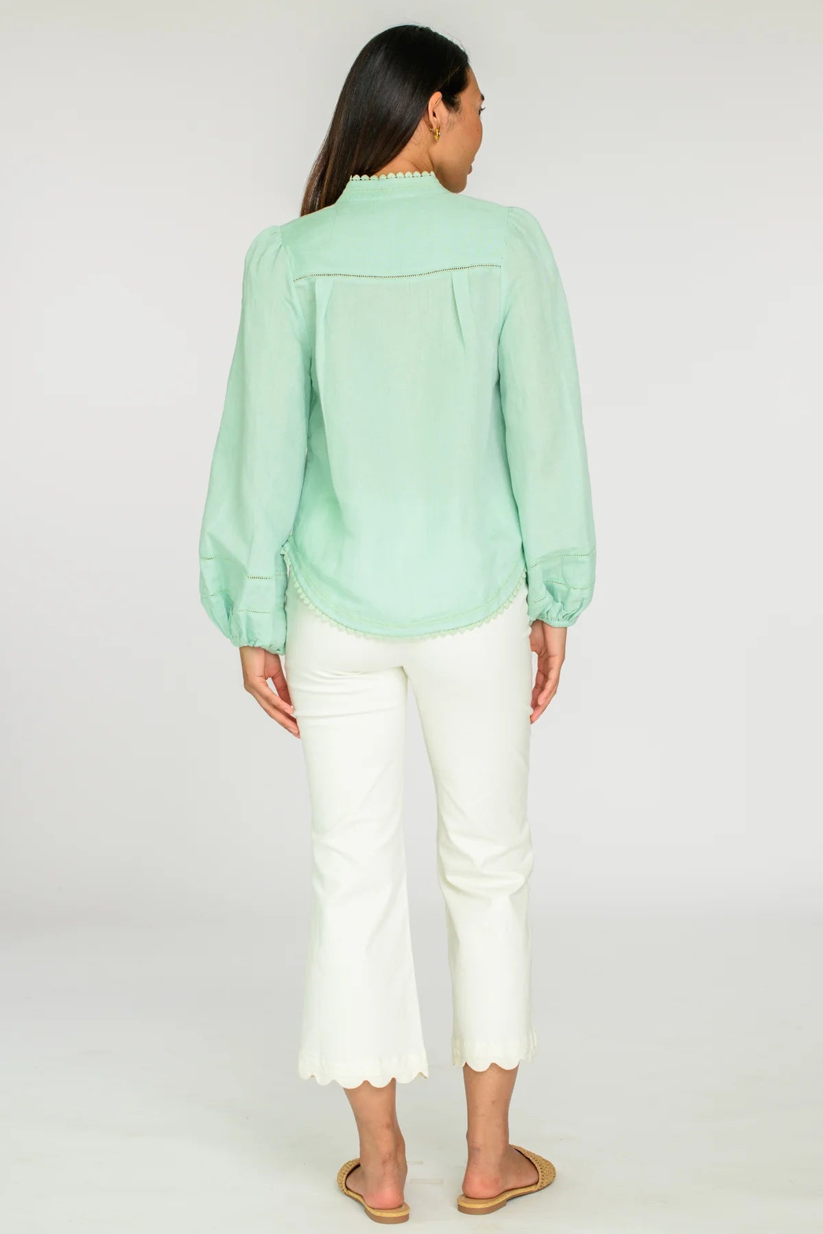 ELIZABETH JAMES Katie Top in Iced Mint