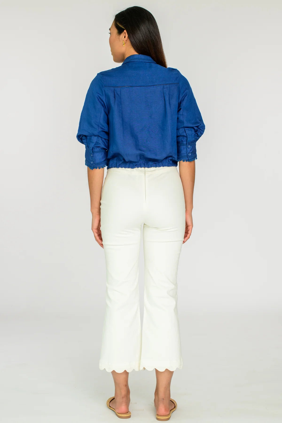 ELIZABETH JAMES Carter Top in Navy