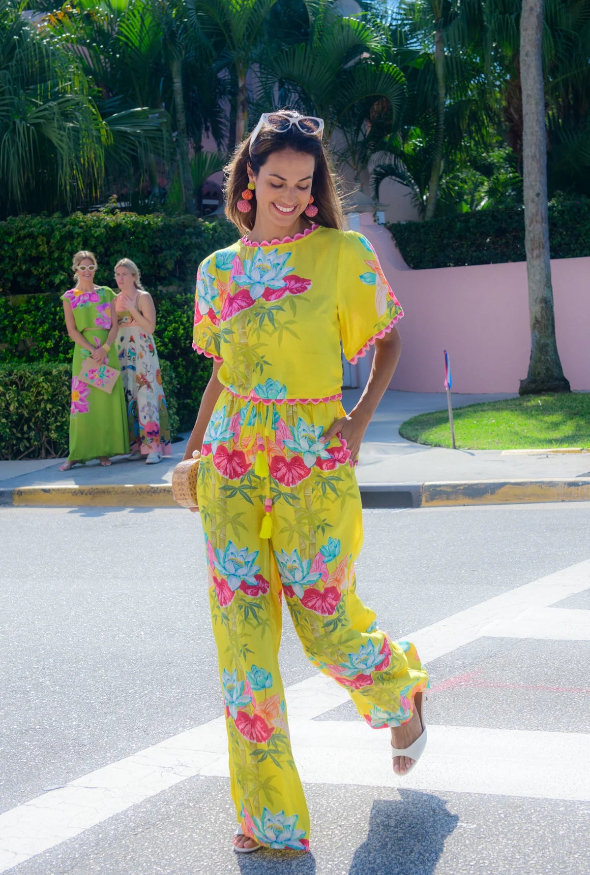 ELIZABETH JAMES Paloma Top in Tropical Bamboo