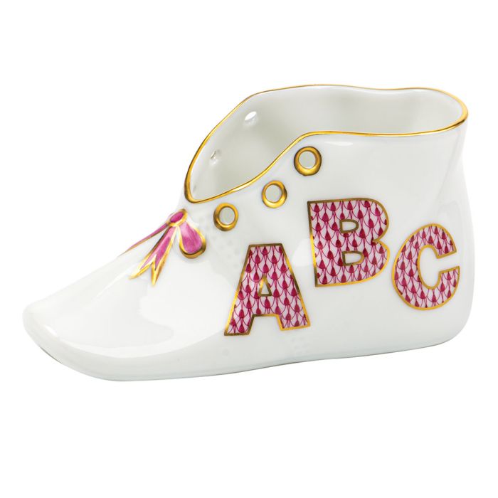 Herend Baby Shoe with ABC