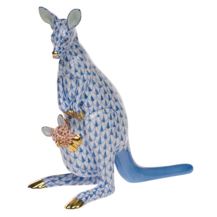 Herend Kangaroo and Baby