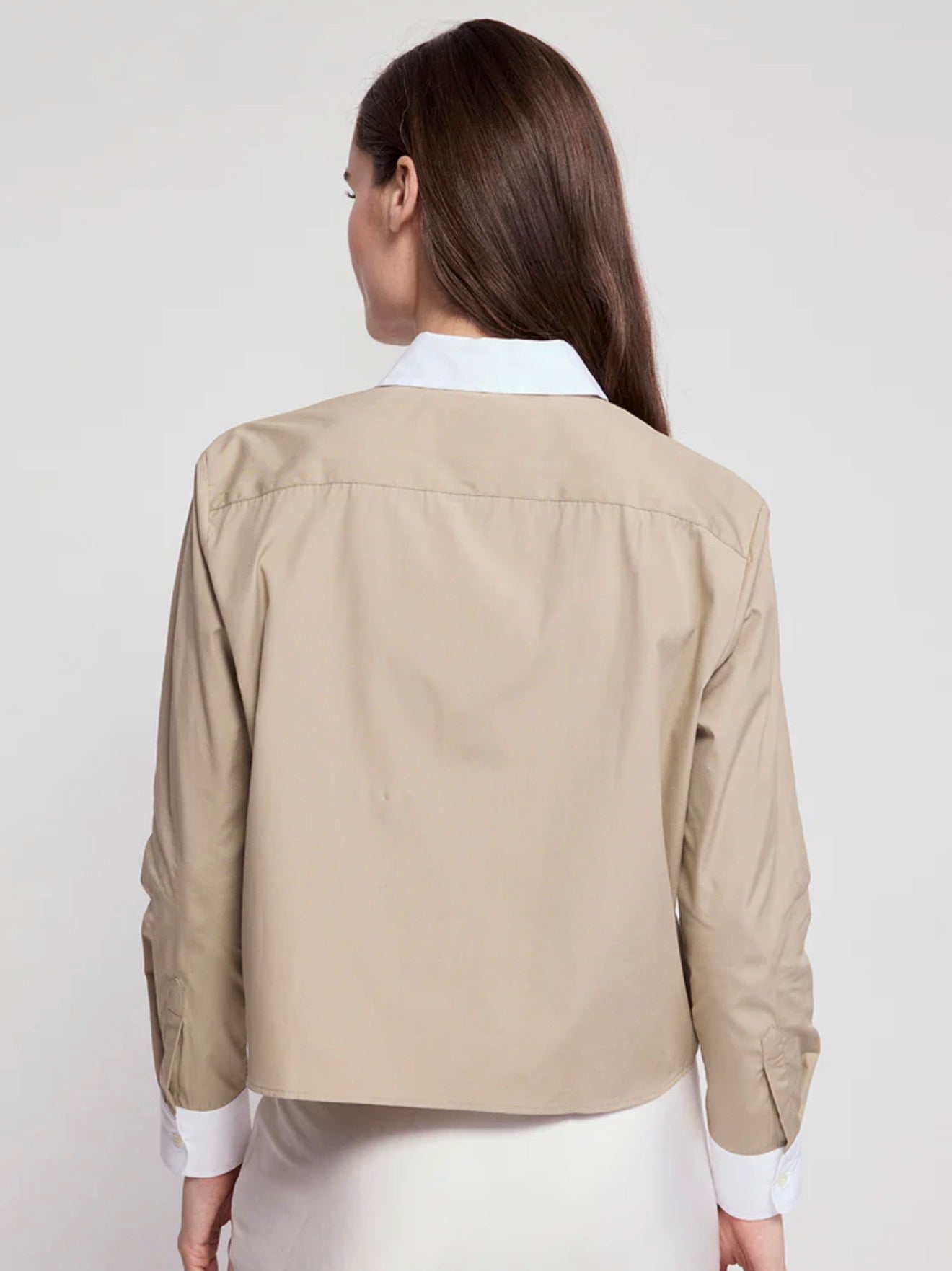 THE SHIRT by ROCHELLE BEHRENS - Long Sleeve Boxy Crop