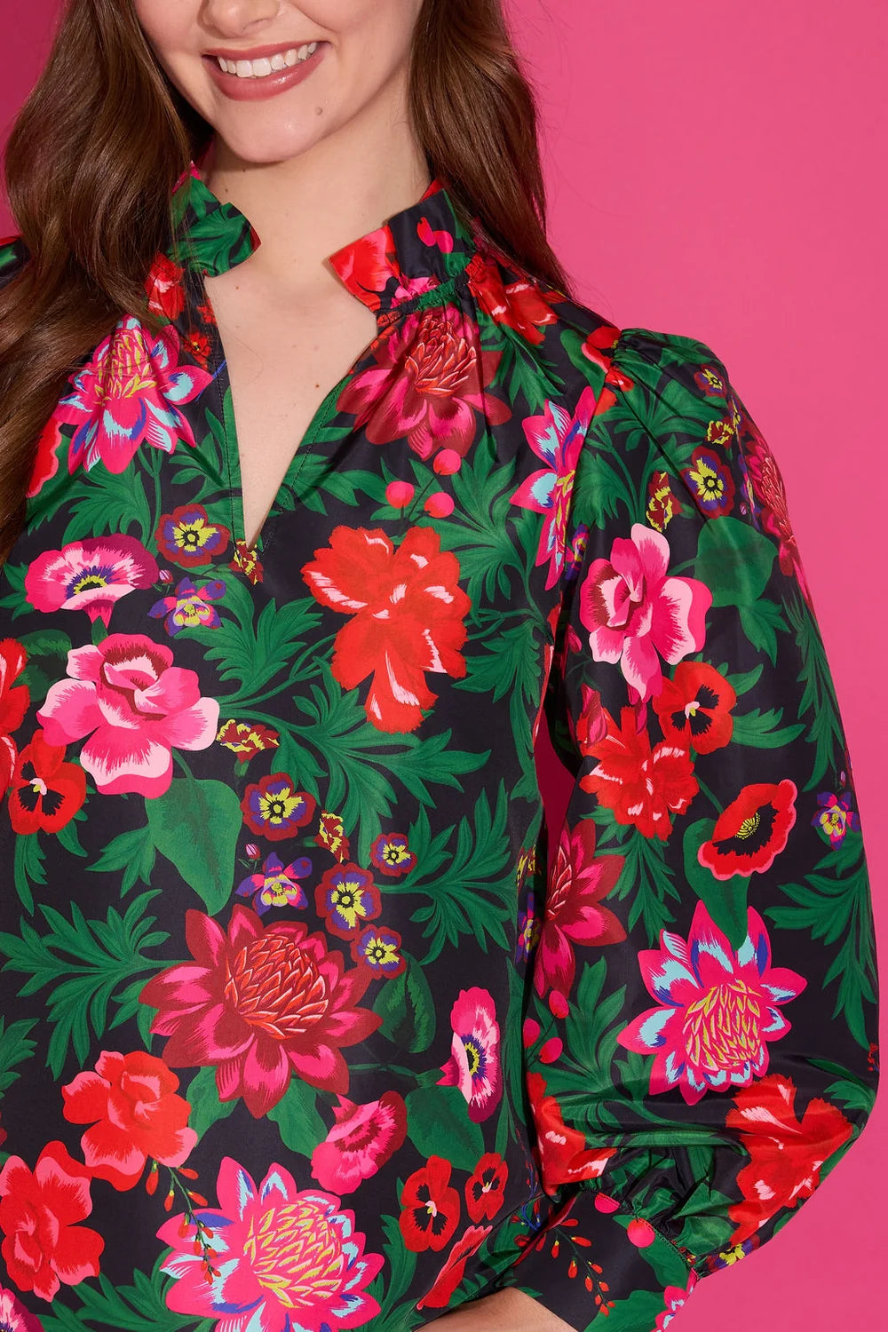 Alden Adair Phoebe Top in Flora
