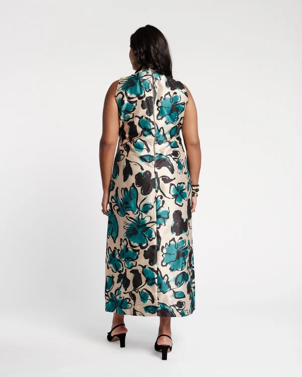 Frances Valentine Carlyle Maxi Dress - ABSTRACT MEADOW
