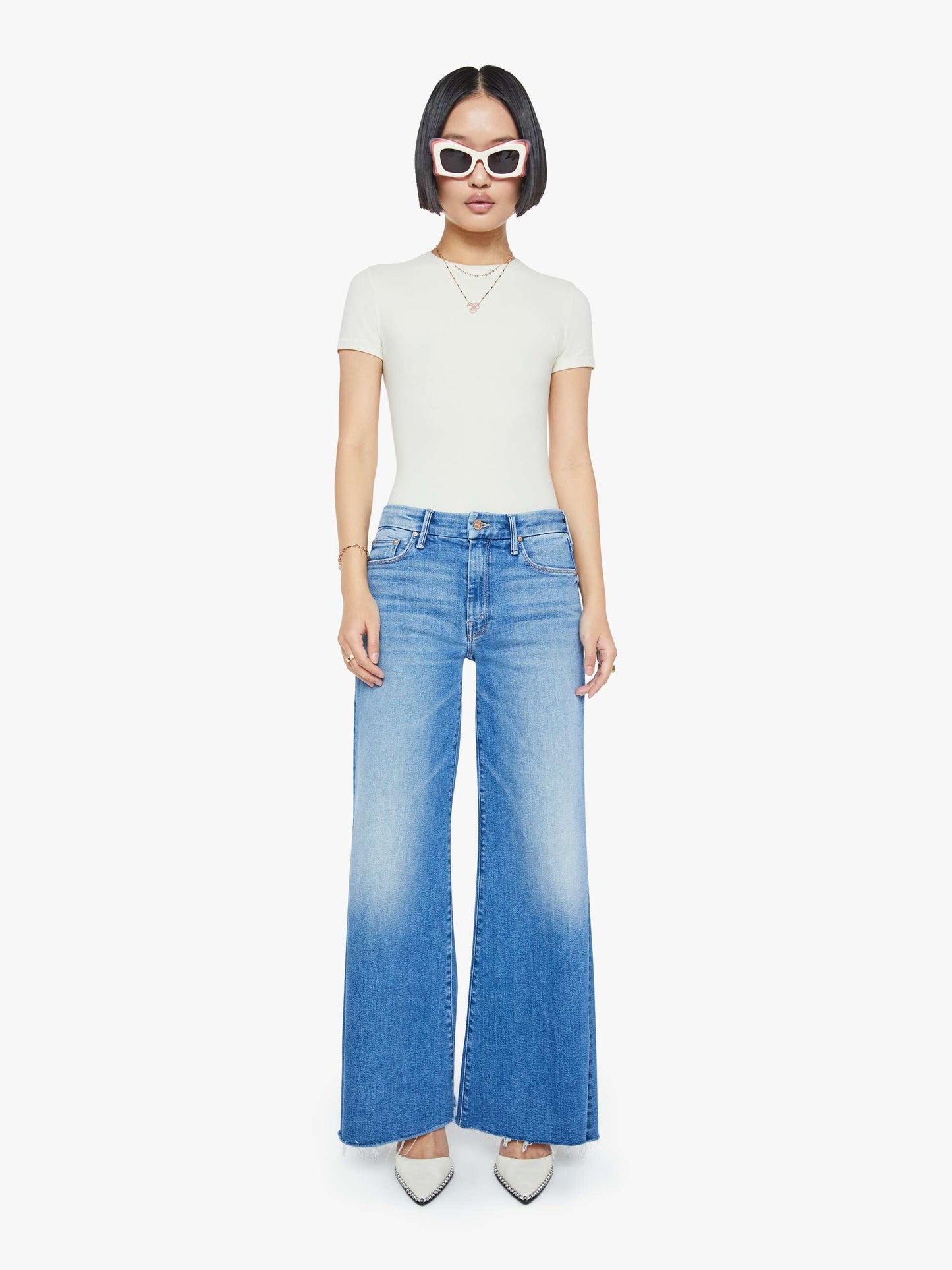 Lil' Petite Roller Fray Jeans