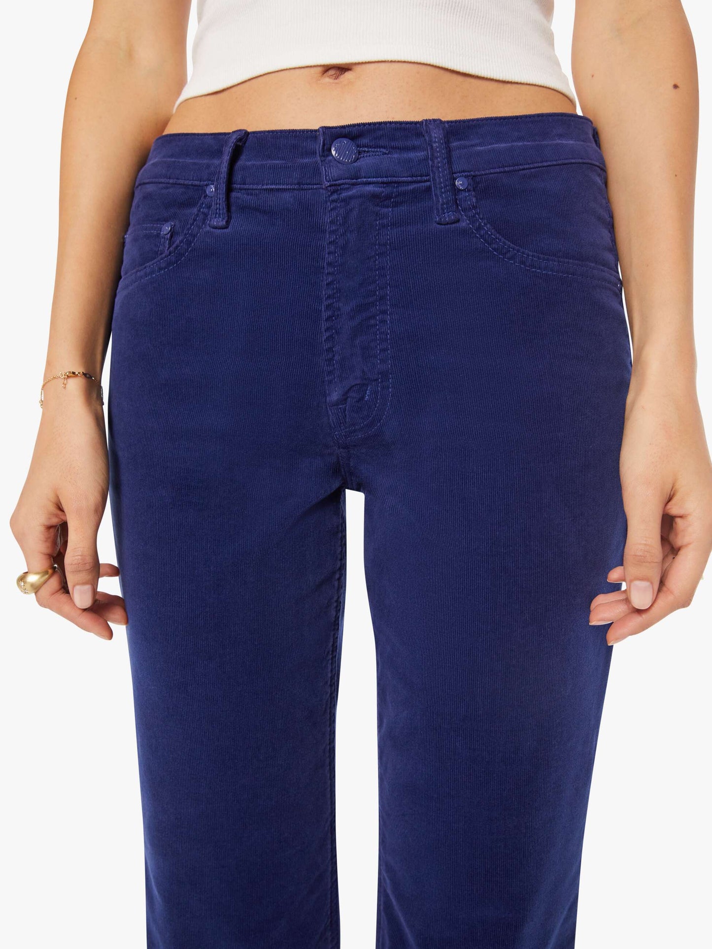 MOTHER DENIM Bookie Flood Bootcut Corduroy