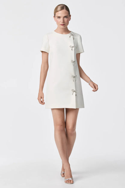 Diamonds Crystal Bows Sheath Dress