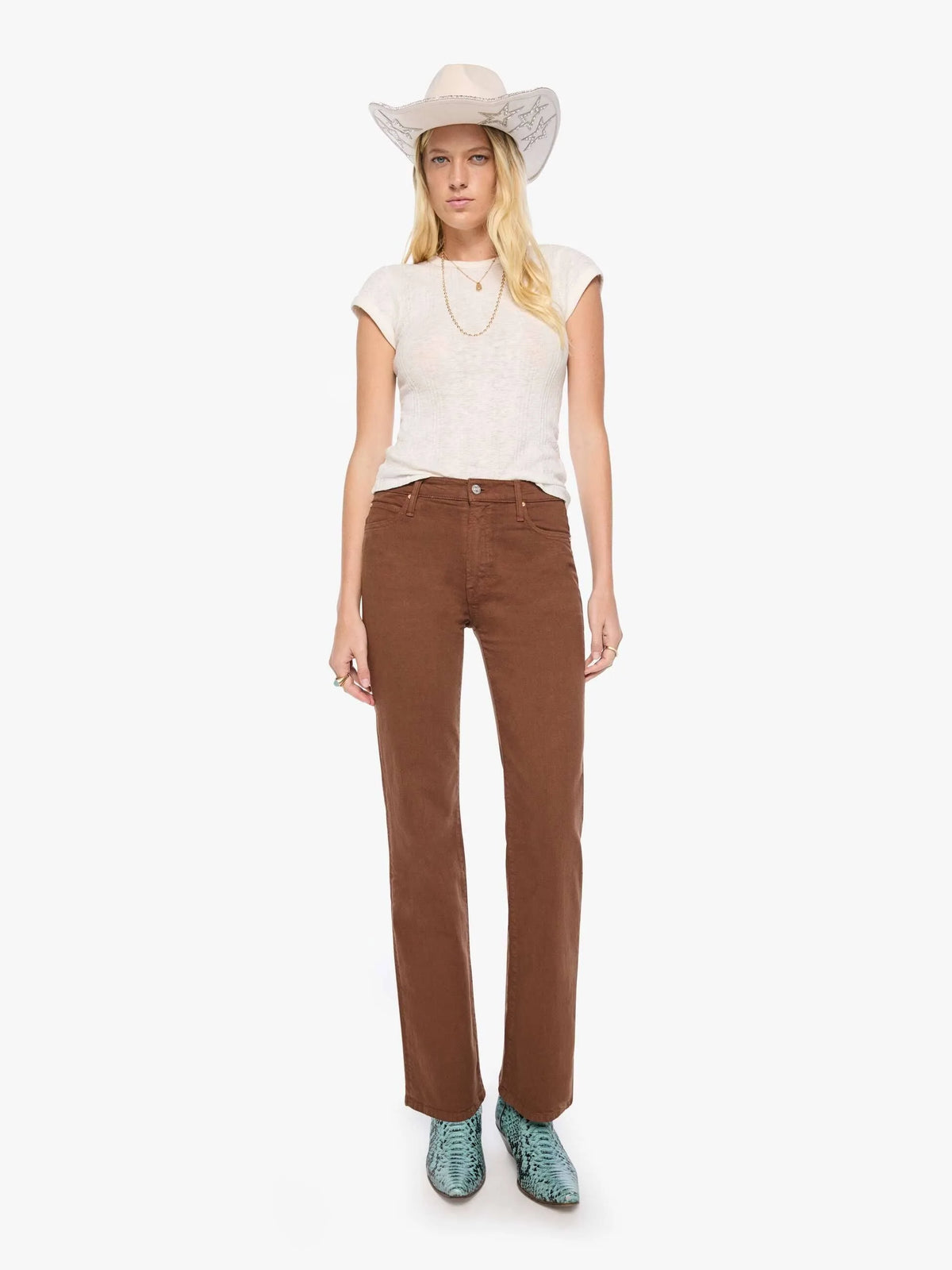 Mother Denim Kick-It Bison