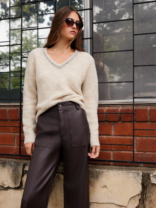 Fifteen Twenty - Embellished Sweater