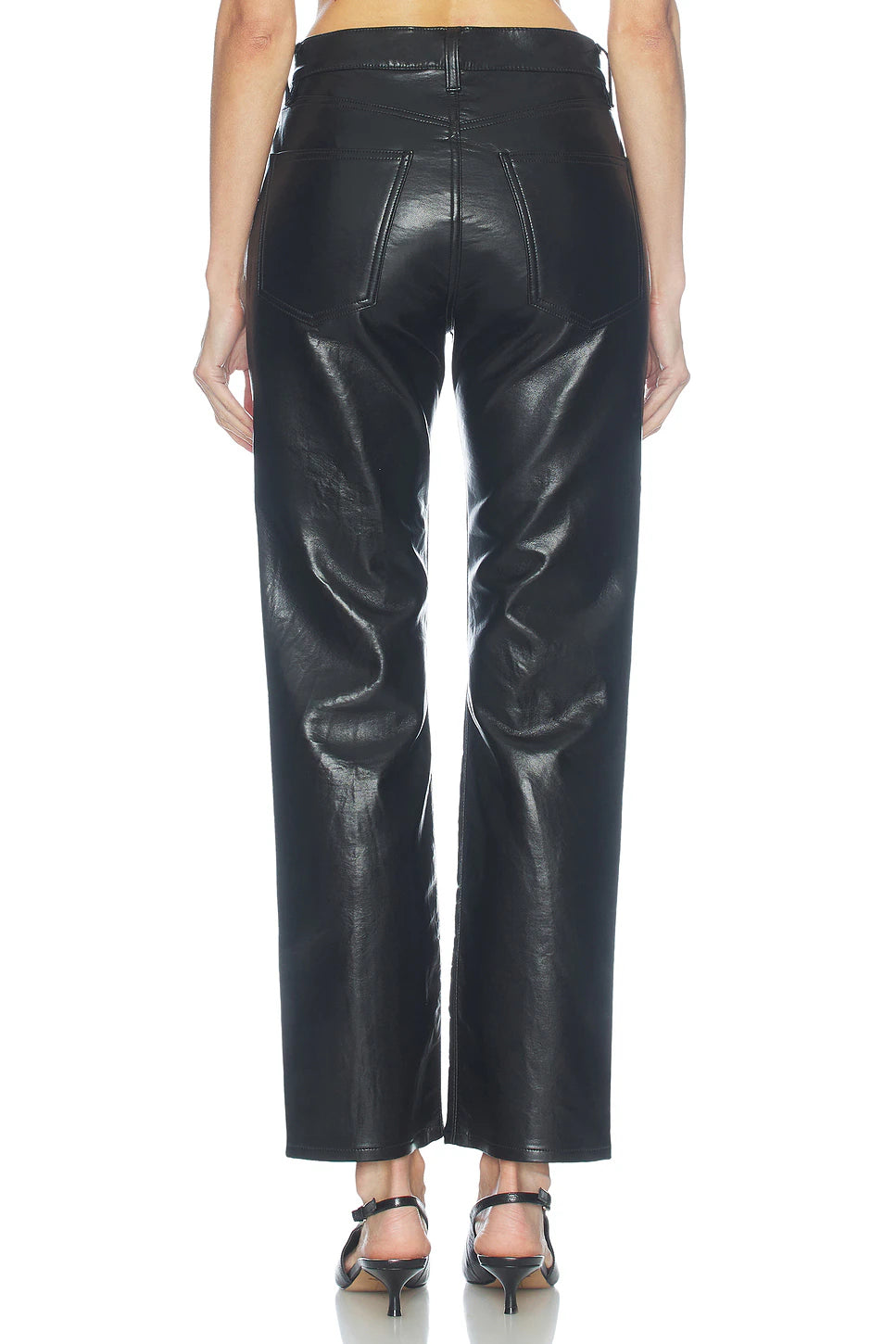 AGOLDE LANA JEAN (RECYCLED LEATHER)