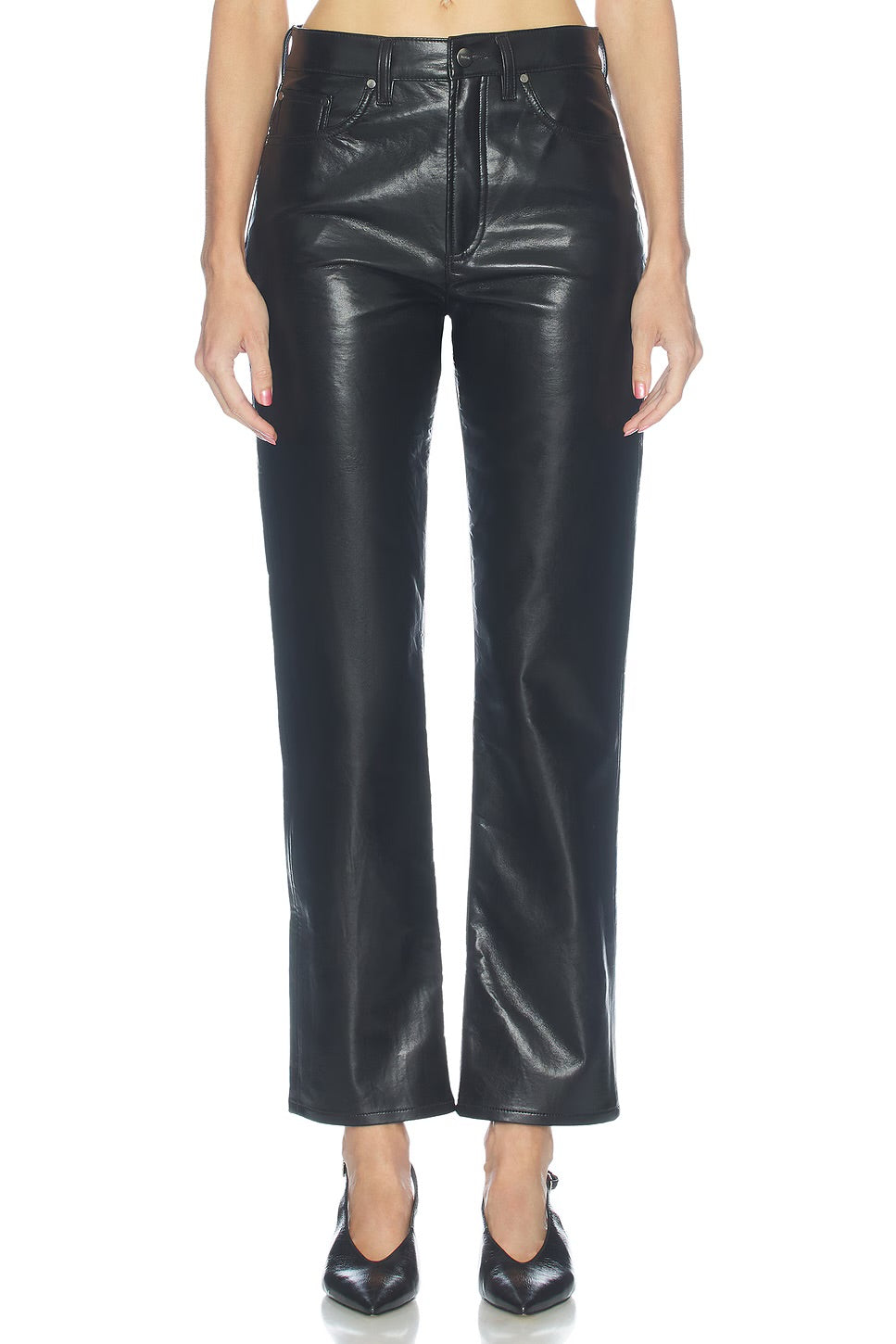 AGOLDE LANA JEAN (RECYCLED LEATHER)