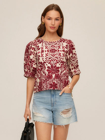 Fifteen Twenty - ROSIE PUFF SLEEVE TOP