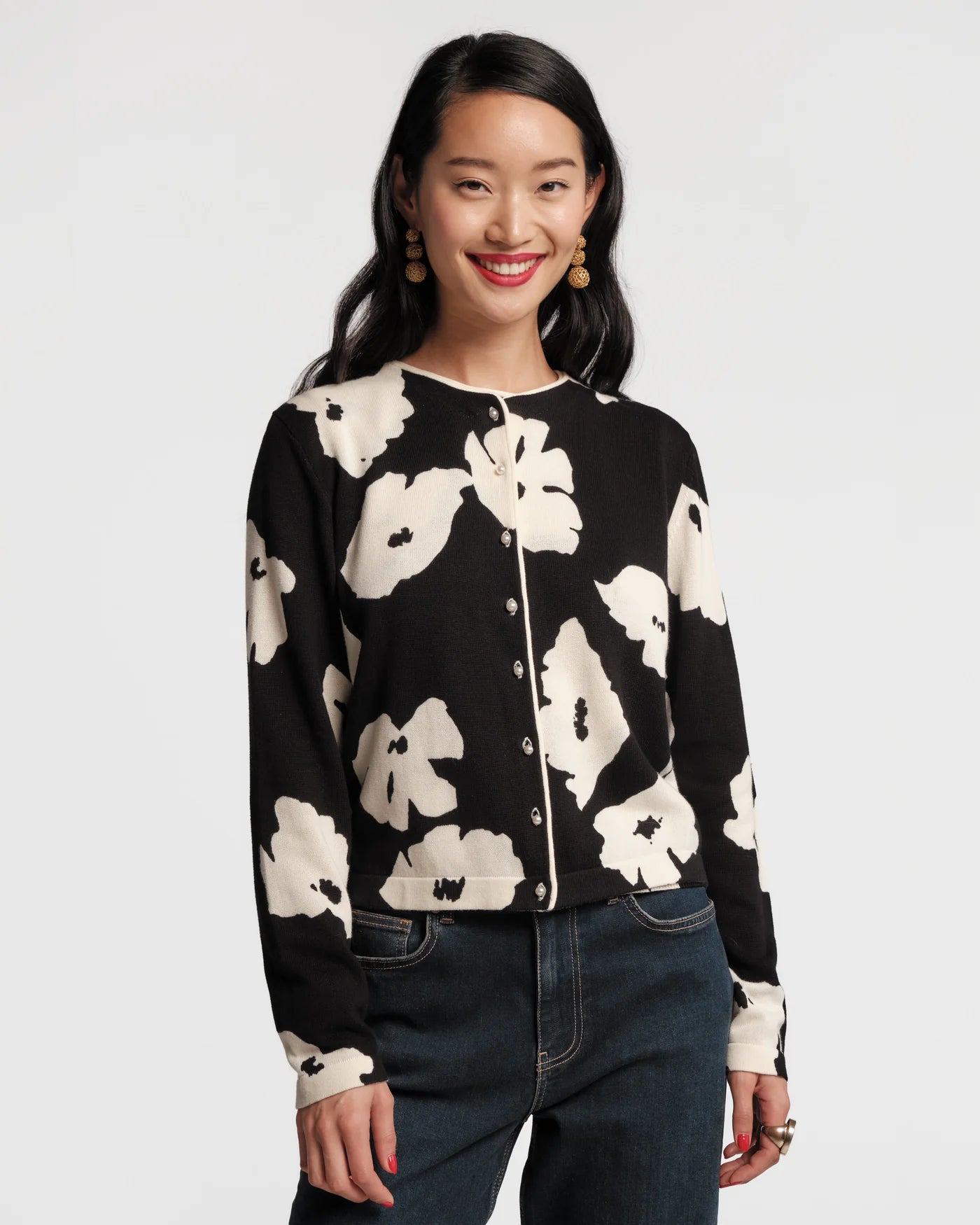 Darling Floating Floral Cardigan
