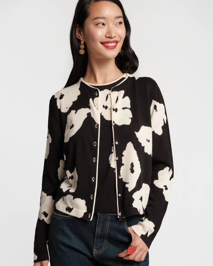 Darling Floating Floral Cardigan