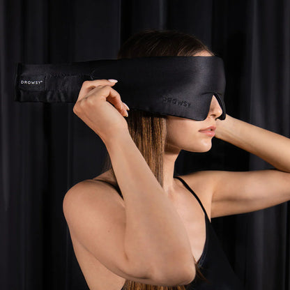Black Jade Silk Sleep Eye Mask
