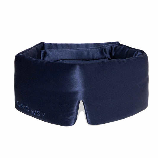 Midnight Blue Silk Sleep Eye Mask