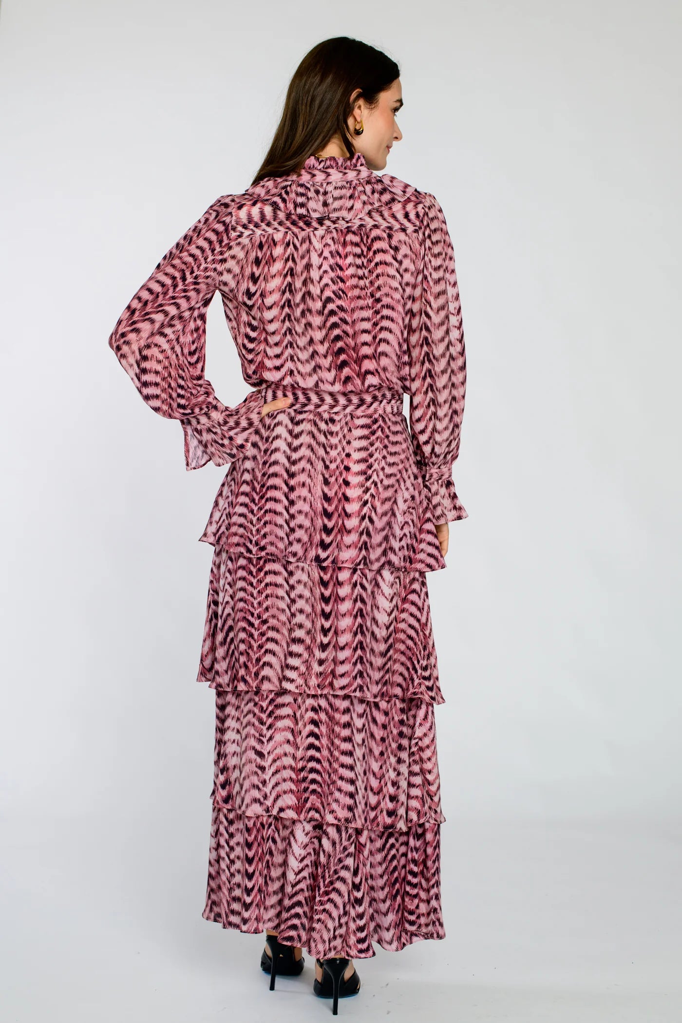 Farrow Top in Abstract Zig Zag