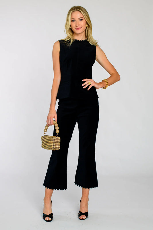 The Jojo Pants in Black Velvet