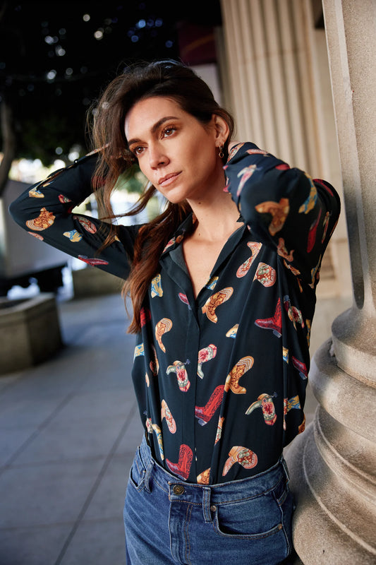 Silk Top - Boots