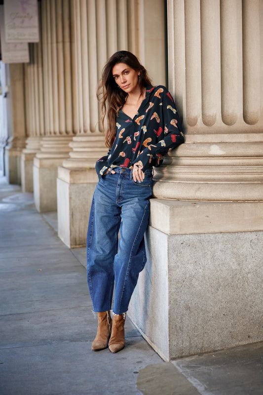 Silk Top - Boots