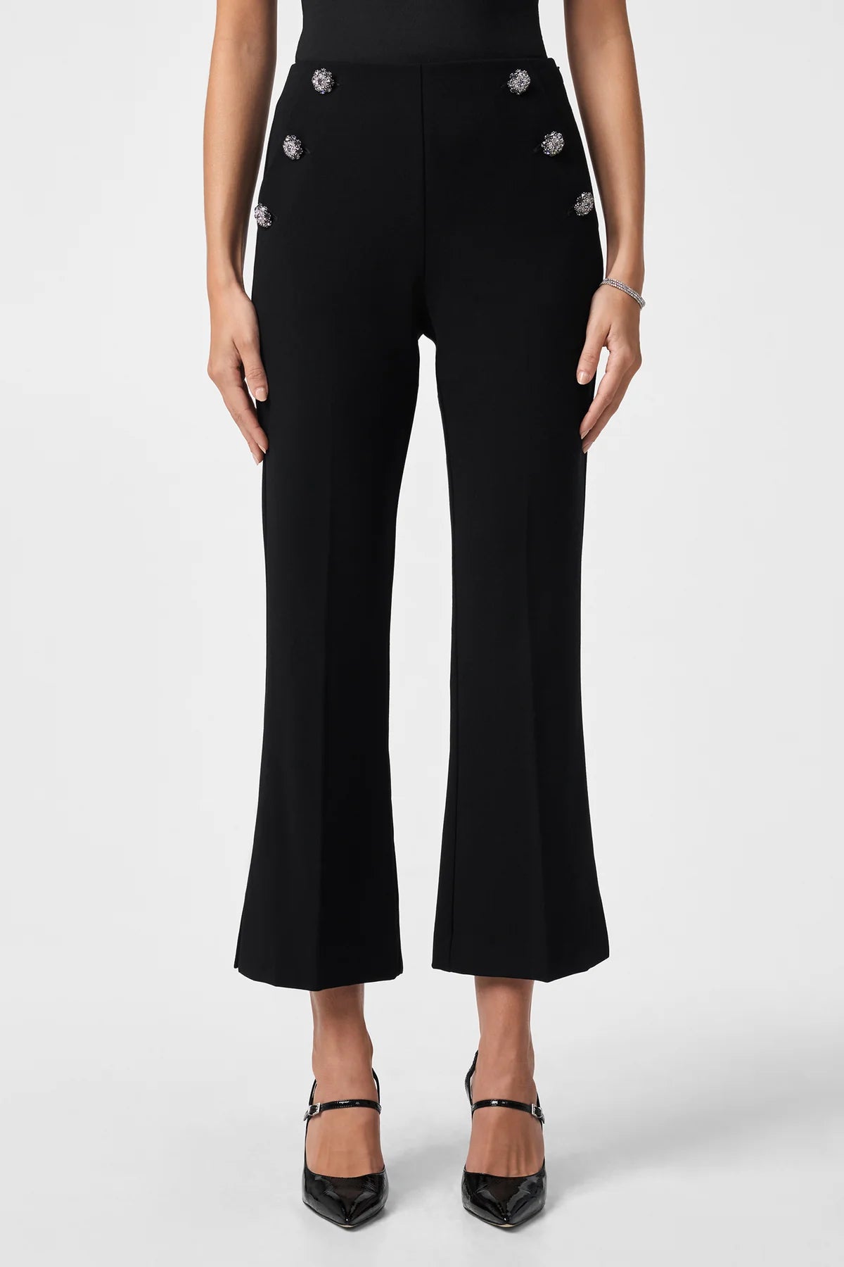 Luhrmann Embellished Kick-Flare Pant