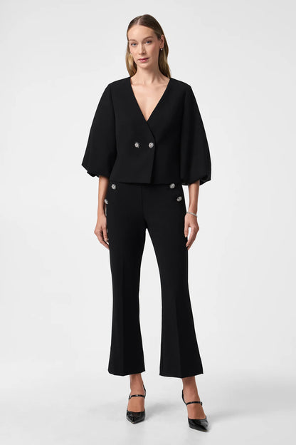 Luhrmann Embellished Kick-Flare Pant