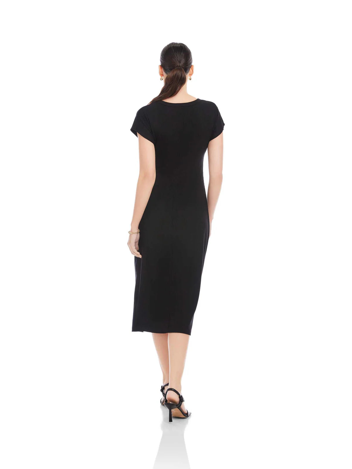 MARISA SIDE-KNOT MIDI DRESS
