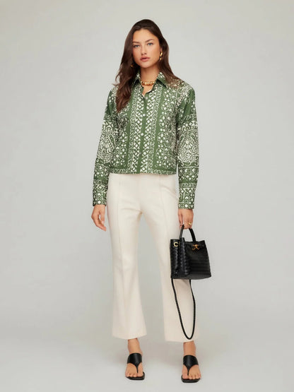 SIGOURNEY PINTUCK PANTS