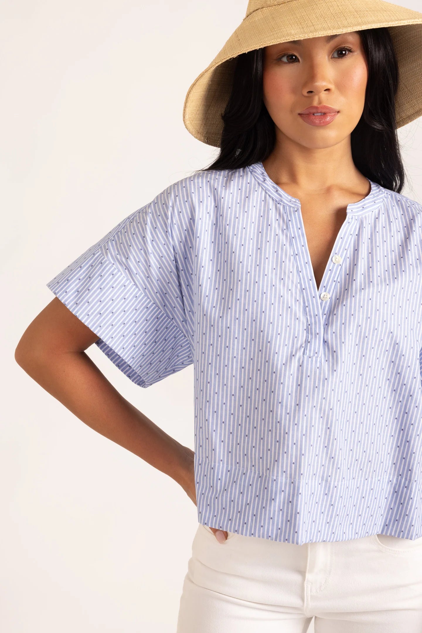 London Top in Diamond Stripe