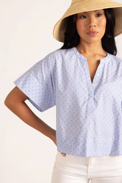 London Top in Diamond Stripe