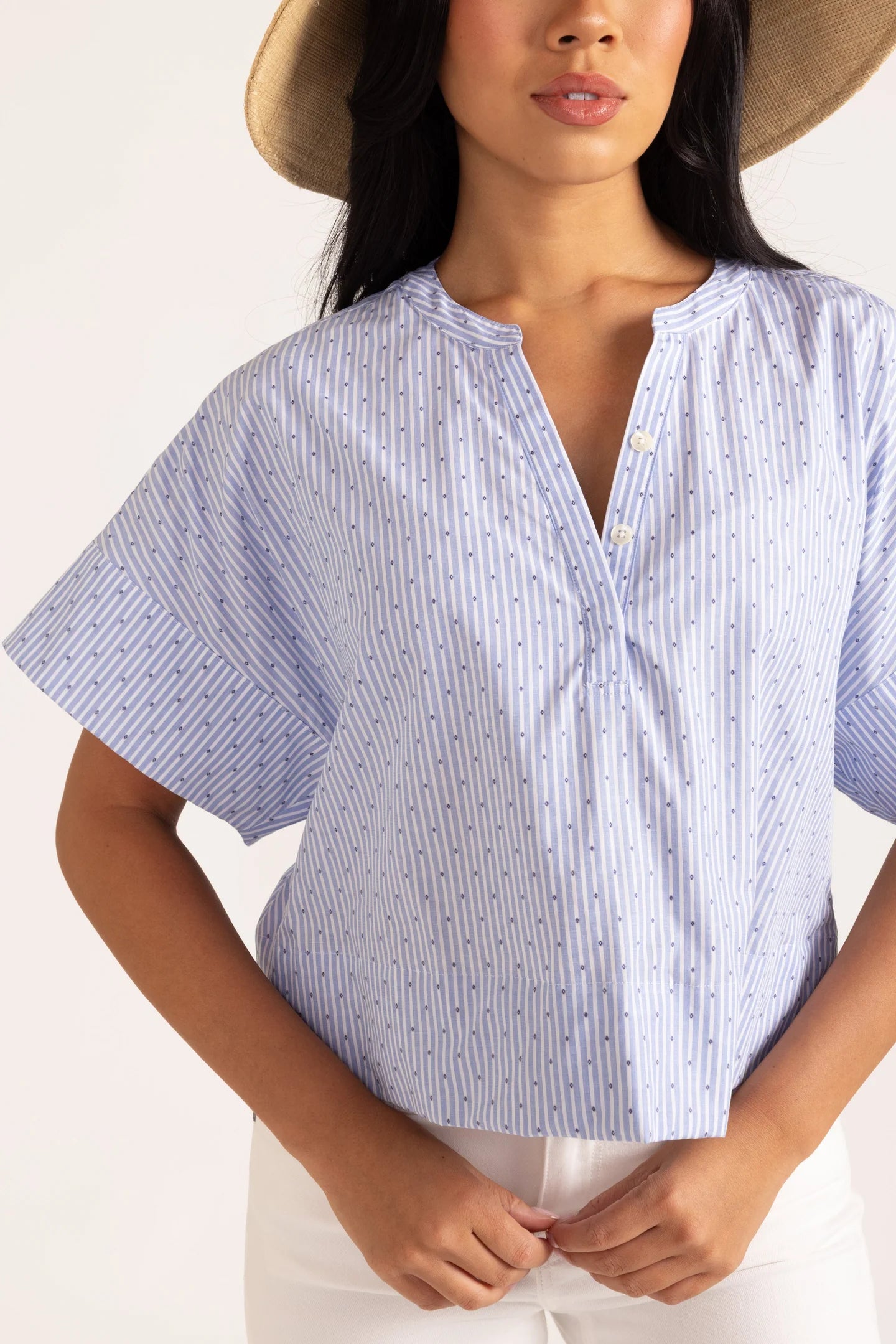 London Top in Diamond Stripe
