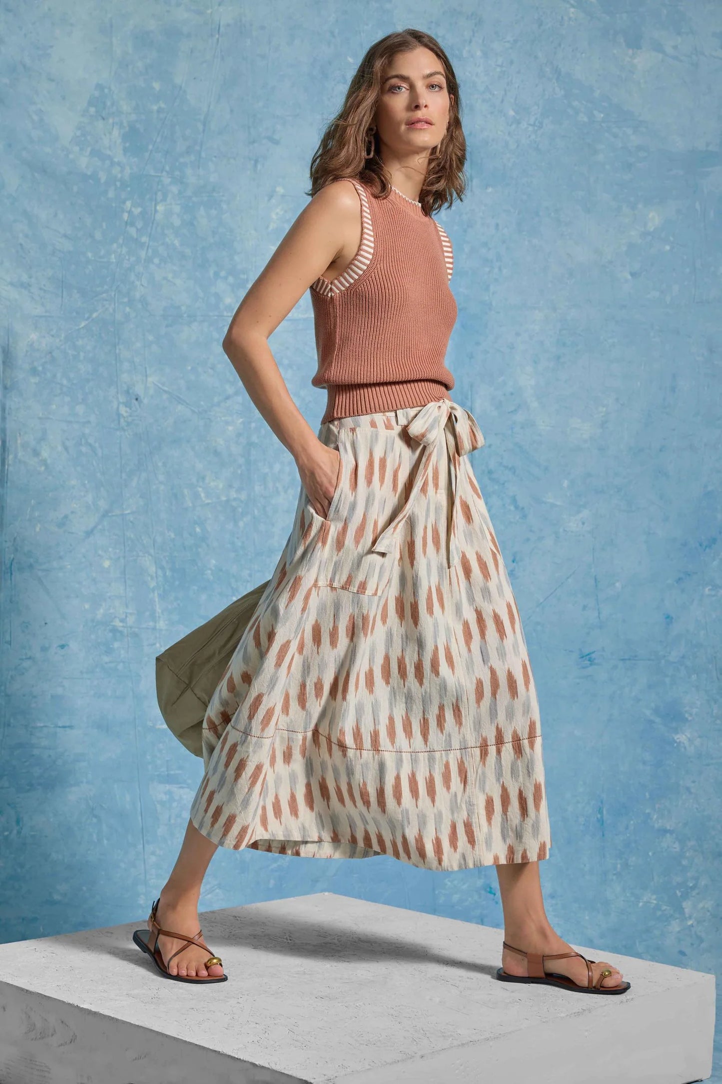 Ikat Long Skirt