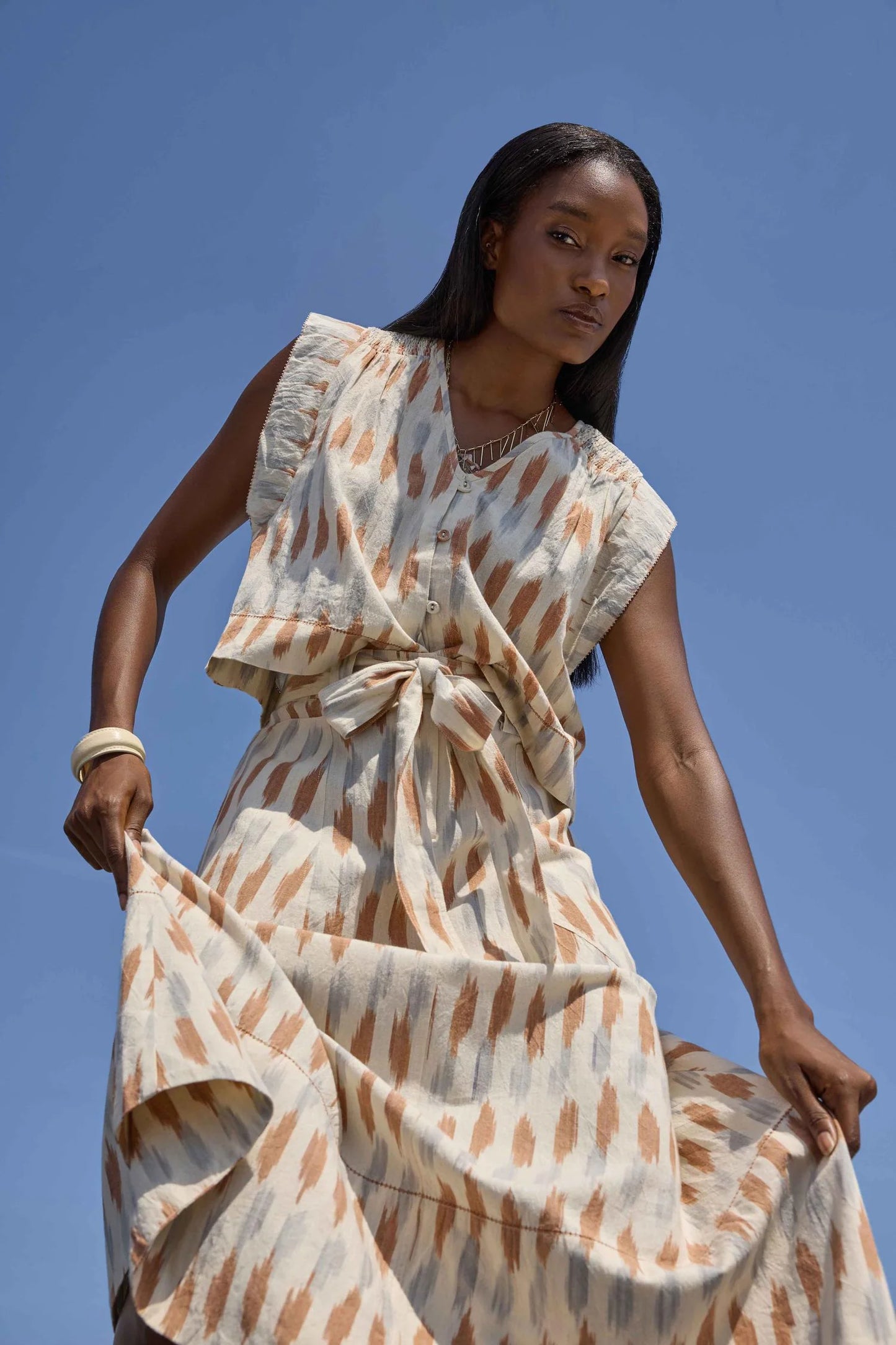 Ikat Long Skirt