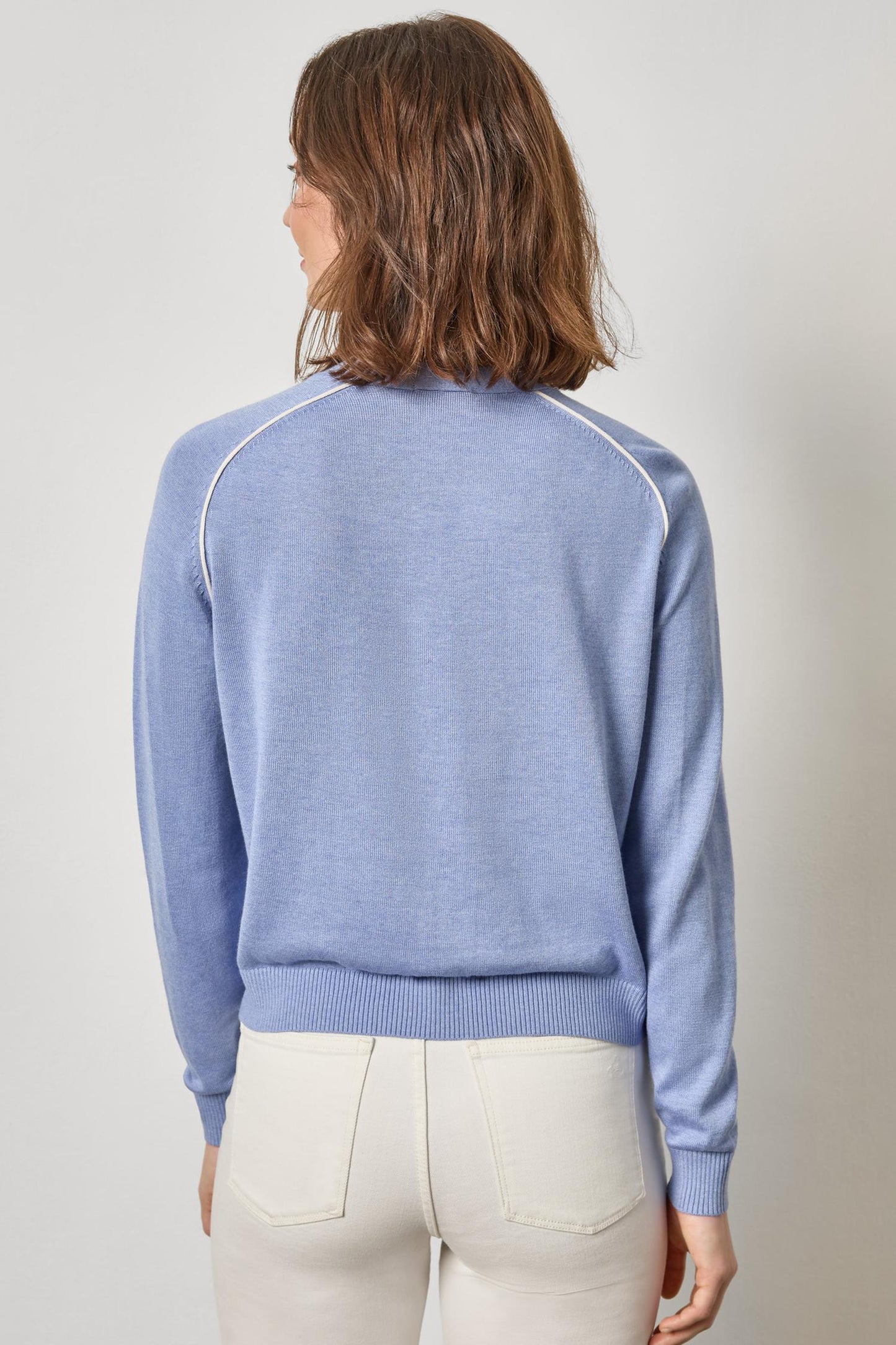 Saddle Sleeve V-Neck Cardigan