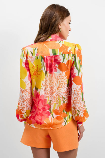 Trina Turk Monte Balloon Sleeve Top