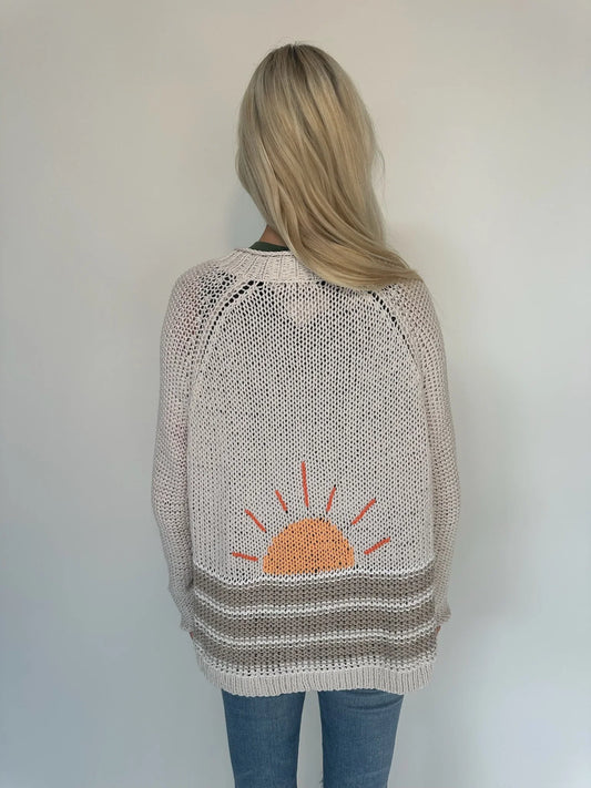 Wooden Ships Sunrise Chunky Cardigan