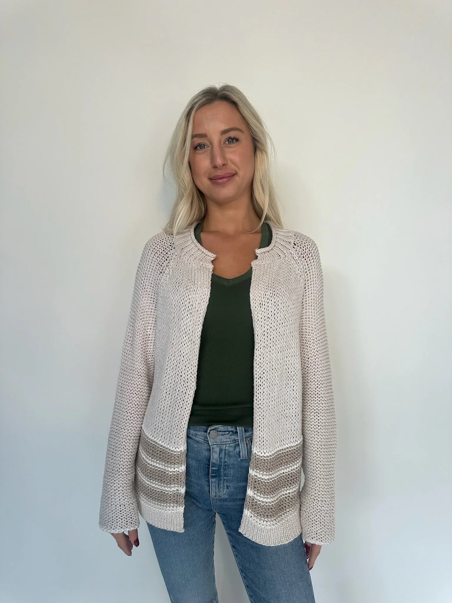 Wooden Ships Sunrise Chunky Cardigan