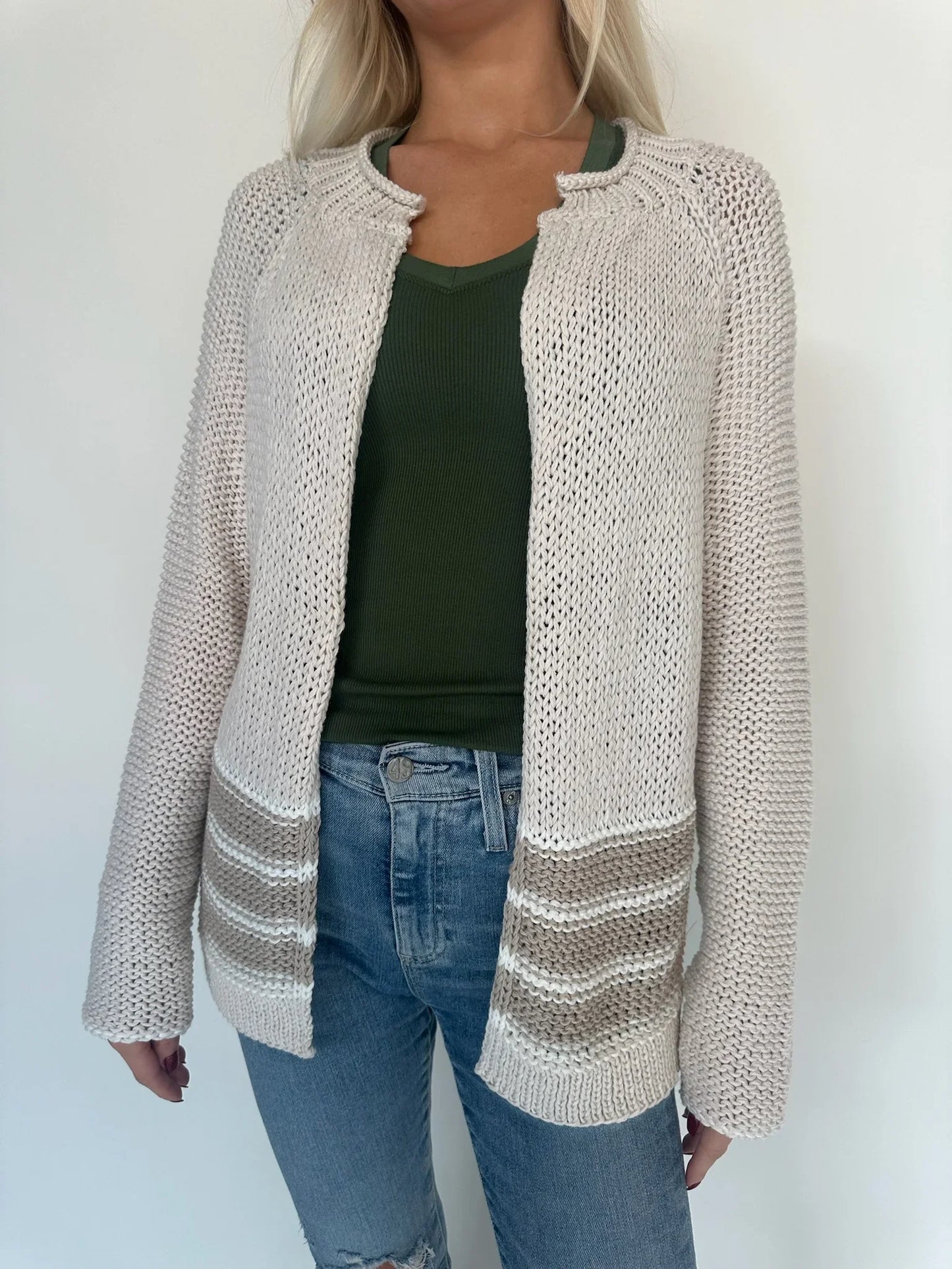 Wooden Ships Sunrise Chunky Cardigan