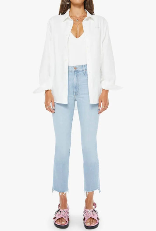 Mother Denim The Insider Crop Step Fray - You’re My Favorite wash