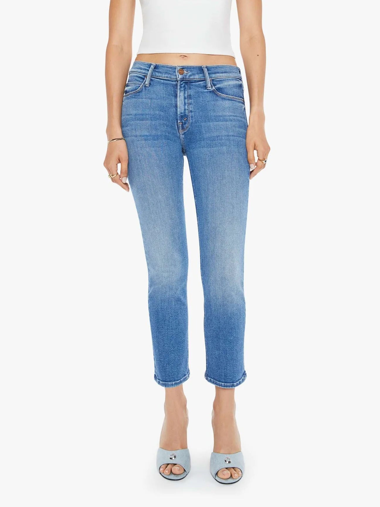MOTHER DENIM Dazzler Crop - Ready Set Go