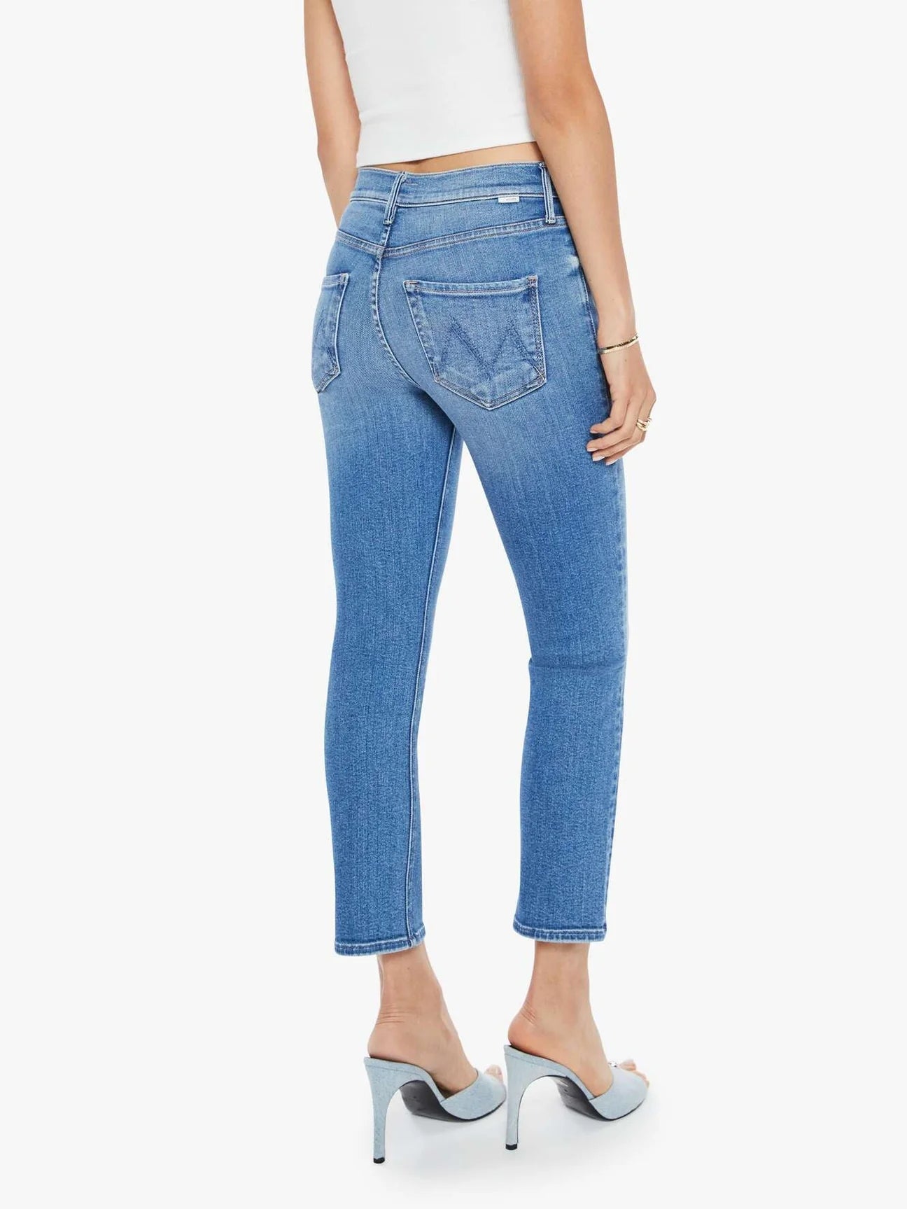 MOTHER DENIM Dazzler Crop - Ready Set Go